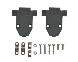 D-Sub Steckergehäuse Gehäuseschale 9polig /15HD schwarz (0265)