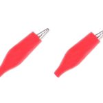 Krokoklemme Abgreifklemme Klemme rot teilisoliert 2 Stück (0286)