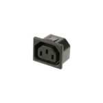 Kaltgeräte-Einbaustecker Buchse 2 polig + PE 10A (0342)