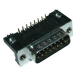 D-Sub Stecker 15 polig 90° zweireihig männlich Printmontage (0343)