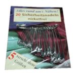 Sicherheitsnadeln in 5 Größen nickelfrei 20 Stück (0020)