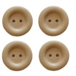 Knopf Holzknopf 23mm 2 loch Holz 4 Stück (0035)