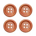 Knopf Holzknopf 20mm 4 loch Holz 4 Stück (0039)
