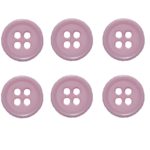 Knopf Knöpfe 10mm 4 loch rose 10 Stück (0073)