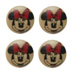 Knopf Holzknopf 18mm 2 loch Holz 4 Stück (0076)