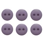 Knopf Knöpfe 10mm 2 loch lila 10 Stück (0077)