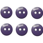 Knopf Knöpfe 10mm 2 loch lila 10 Stück (0079)
