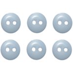 Knopf Knöpfe 10mm 2 loch blau 10 Stück (0090)