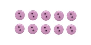 Knopf Knöpfe 10mm 2 loch flieder 10 Stück (0110)