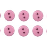 Knopf Knöpfe 10mm 2 loch flieder 10 Stück (0111)