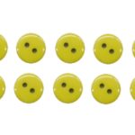 Knopf Knöpfe 10mm 2 loch grün 10 Stück (0115)