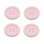 Knopf Knöpfe 25mm 4 loch rose 4 Stück (0126)