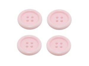 Knopf Knöpfe 25mm 4 loch rose 4 Stück (0126)