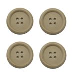 Knopf Holzknopf 25mm 4 loch Holz 4 Stück (0145)