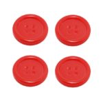 Knopf Knöpfe 20mm 4 loch rot 4 Stück (0150)