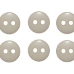 Knopf Knöpfe 9mm 2 loch beige 10 Stück (0159)