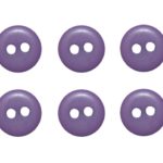 Knopf Knöpfe 9mm 2 loch lila 10 Stück (0161)