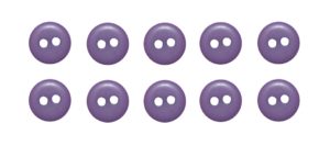 Knopf Knöpfe 9mm 2 loch lila 10 Stück (0161)