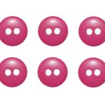 Knopf Knöpfe 9mm 2 loch pink 10 Stück (0162)