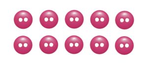 Knopf Knöpfe 9mm 2 loch pink 10 Stück (0162)