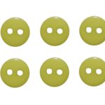 Knopf Knöpfe 9mm 2 loch grün 10 Stück (0164)