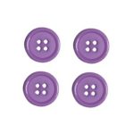 Knopf Knöpfe 20mm 4 loch lila 4 Stück (0173)