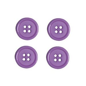 Knopf Knöpfe 20mm 4 loch lila 4 Stück (0173)