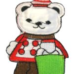 Aufnäher Bügelbild Aufbügler Bär 57x90mm (1005)