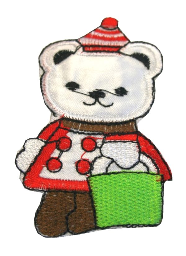 Aufnäher Bügelbild Aufbügler Bär 57x90mm (1005)