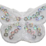 Aufnäher Bügelbild Aufbügler Schmetterling 45x70mm (1024)