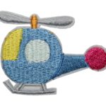 Aufnäher Bügelbild Aufbügler Hubschrauber 55x40 mm (1095)