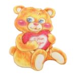 Aufnäher Bügelbild Aufbügler Bär 80x55mm (1122)
