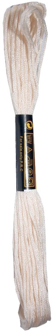 Stickgarn Mouline Stickwolle Stickfaden 8 m hellbeige (2037 - 434)