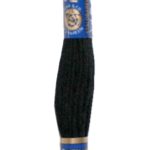 Stickgarn Mouline Moulin Stickwolle Stickfaden 8 m schwarz (2062)