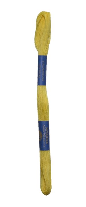 Stickgarn Stickfaden Knüpfgarn 100% Baumwolle 15 m gelb (1642)