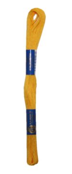 Stickgarn Stickfaden Knüpfgarn 100% Baumwolle 15m gelb (1682)