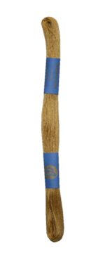 Stickgarn Stickfaden Knüpfgarn 100% Baumwolle 15 m ocker (1742)