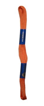 Stickgarn Stickfaden Knüpfgarn 100% Baumwolle 15 m orange (2192)