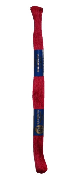 Stickgarn Stickfaden Knüpfgarn 100% Baumwolle 15 m dunkelrot (3372)