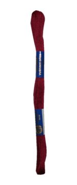 Stickgarn Stickfaden Knüpfgarn Baumwolle 15 m weinrot bordeaux (3572)