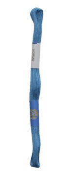 Stickgarn Stickfaden Knüpfgarn 100% Baumwolle 15 m blau (5642)