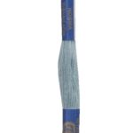 Stickgarn Stickfaden Knüpfgarn 100% Baumwolle 15 m blaugrau (5832)