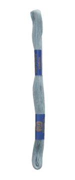 Stickgarn Stickfaden Knüpfgarn 100% Baumwolle 15 m blaugrau (5832)