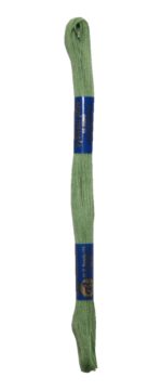 Stickgarn Stickfaden Knüpfgarn 100% Baumwolle 15 m grün (6242)