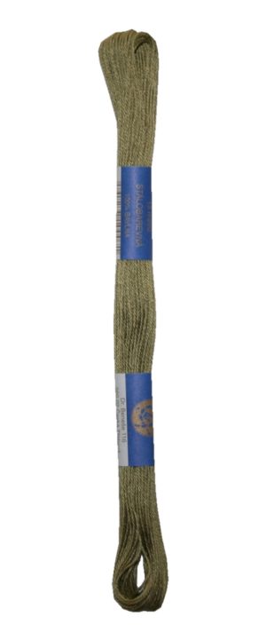 Stickgarn Stickfaden Knüpfgarn 100% Baumwolle 15 m oliv (6322)