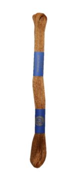 Stickgarn Stickfaden Knüpfgarn 100% Baumwolle 15 m braun haselnuss (7252)