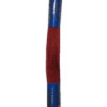 Stickgarn Stickfaden Knüpfgarn 100% Baumwolle 15 m rot braun (7292)