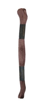 Stickgarn Stickfaden Knüpfgarn 100% Baumwolle 15 m braun (7462)