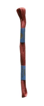 Stickgarn Stickfaden Knüpfgarn 100% Baumwolle 15 m altrosa (7532)