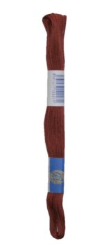 Stickgarn Stickfaden Knüpfgarn 100% Baumwolle 15 m braun (7652)